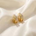Gold Multi-Band Hoop Earrings