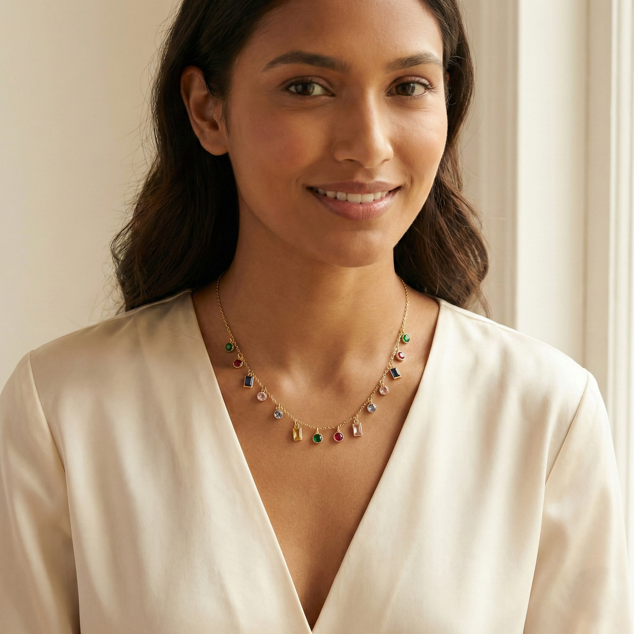 Spectrum Charm Necklace