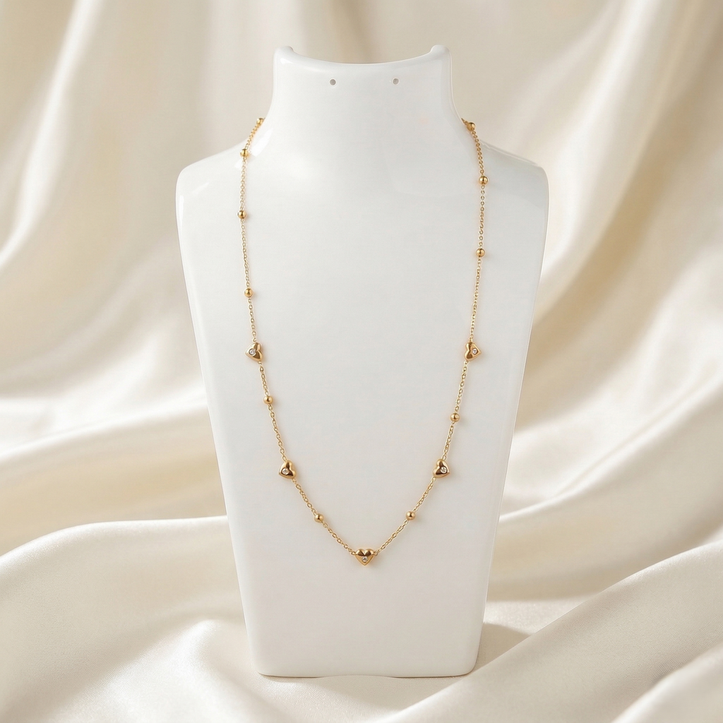 Heart Station Necklace