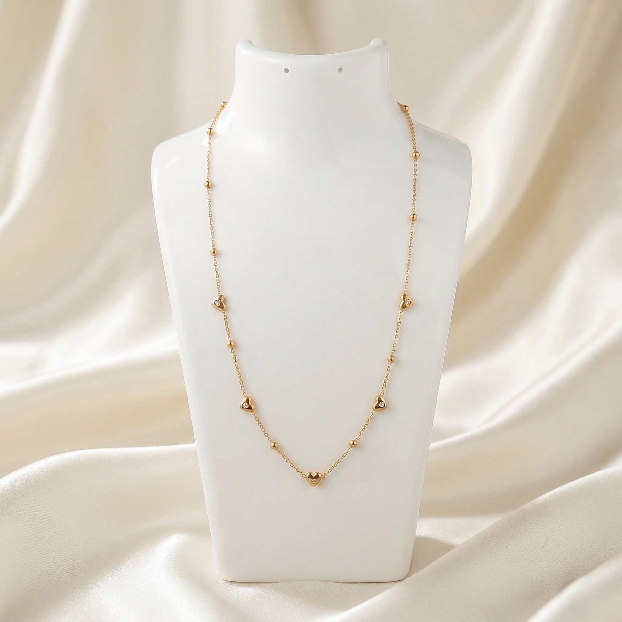 Heart Station Necklace