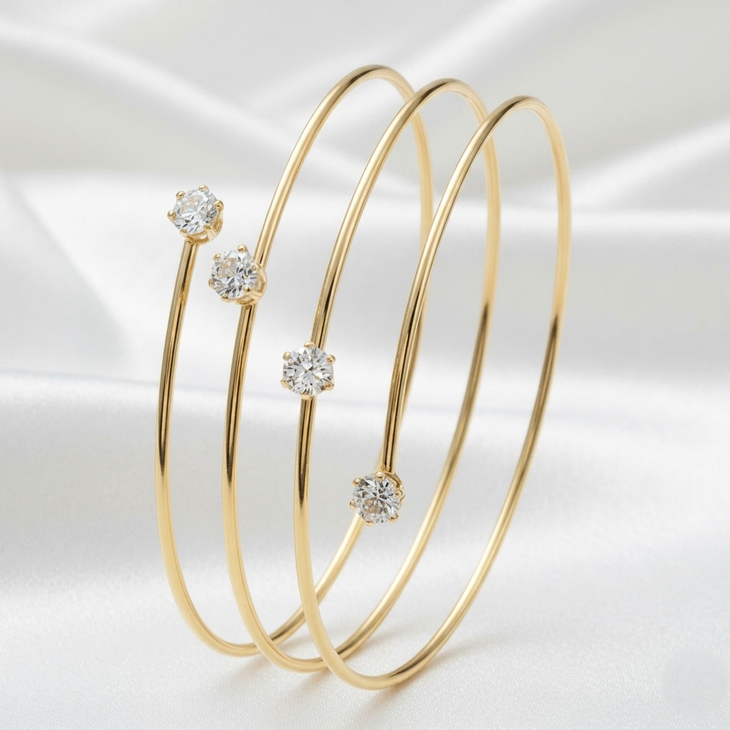Gold Spiral Bracelet