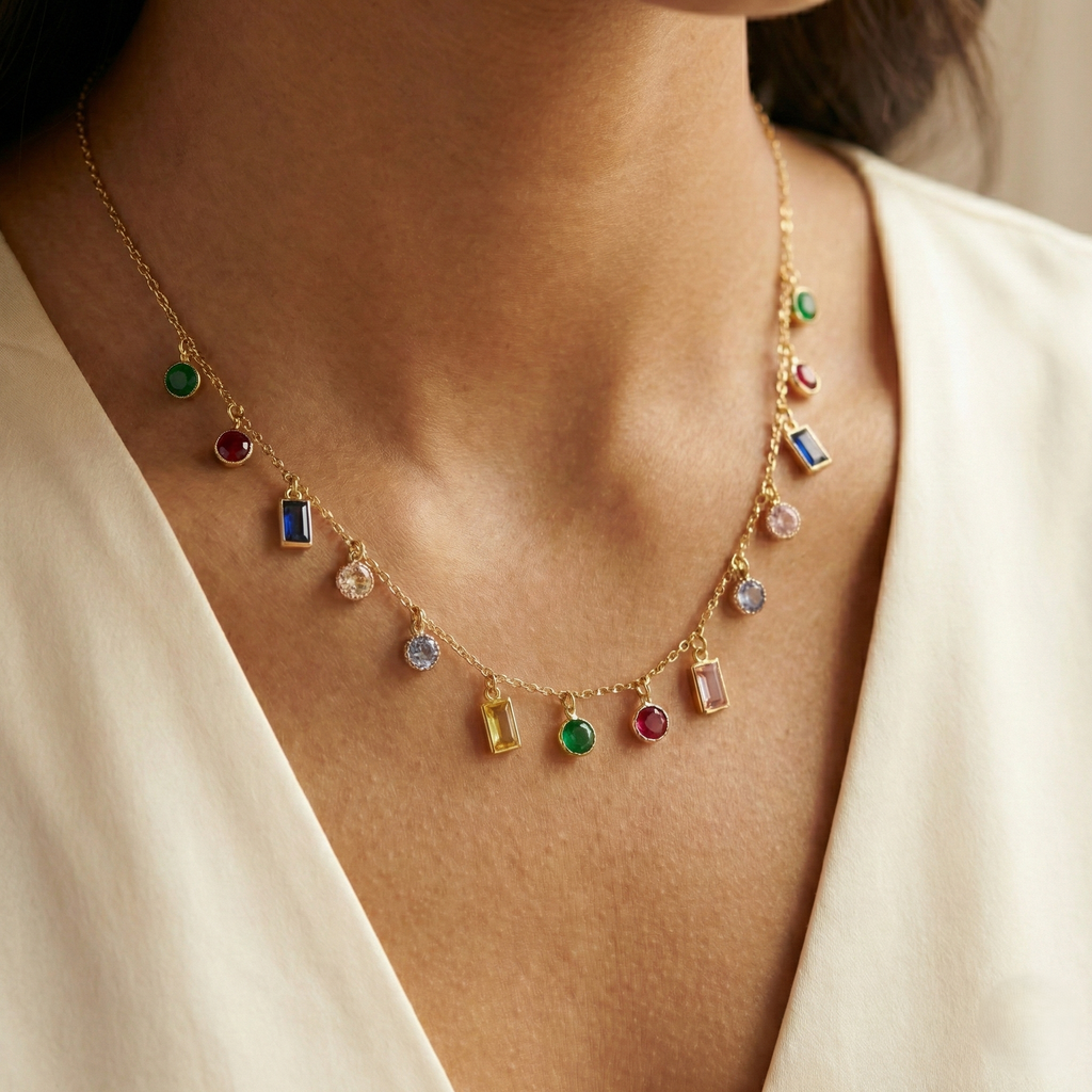 Spectrum Charm Necklace