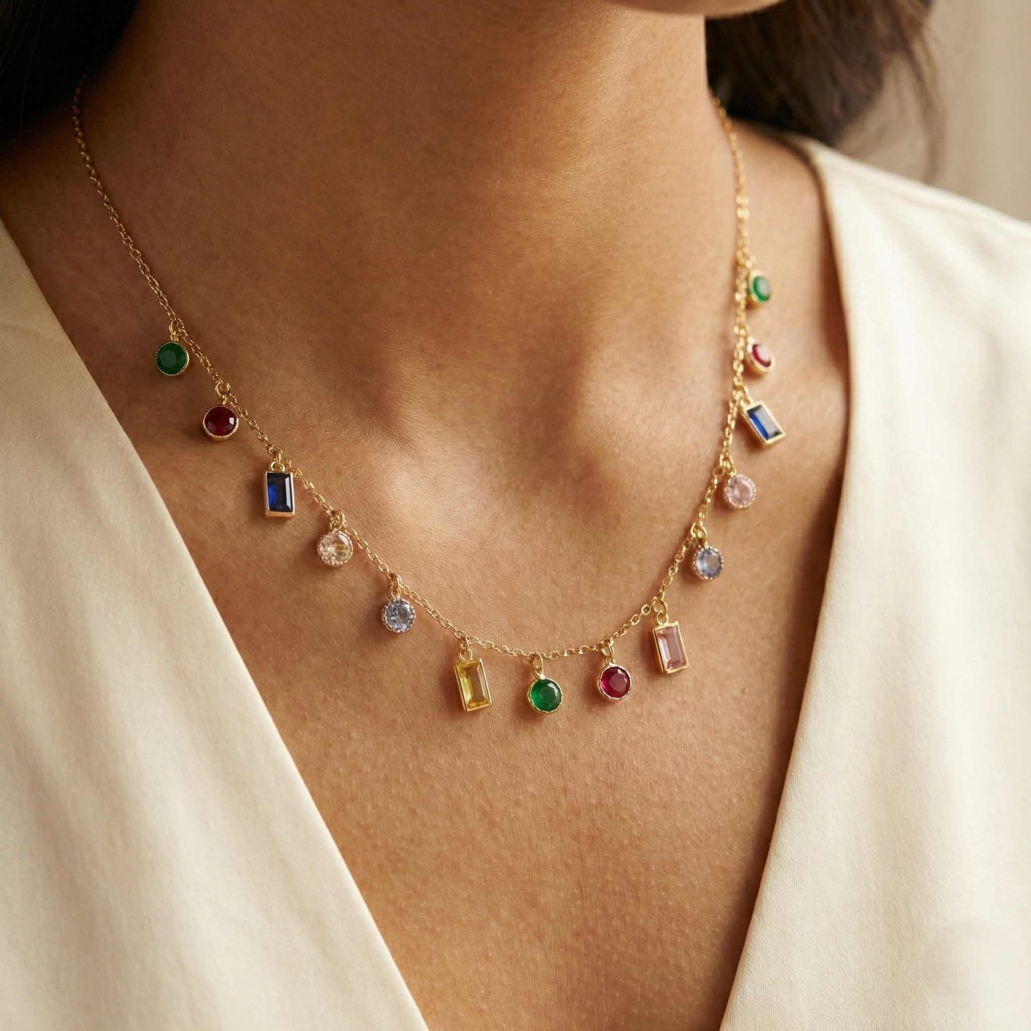 Spectrum Charm Necklace