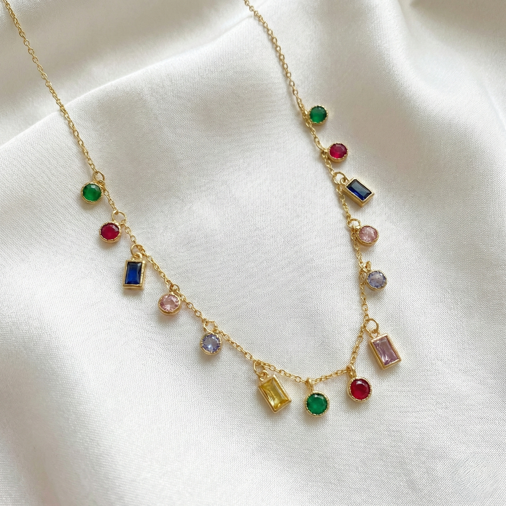 Spectrum Charm Necklace