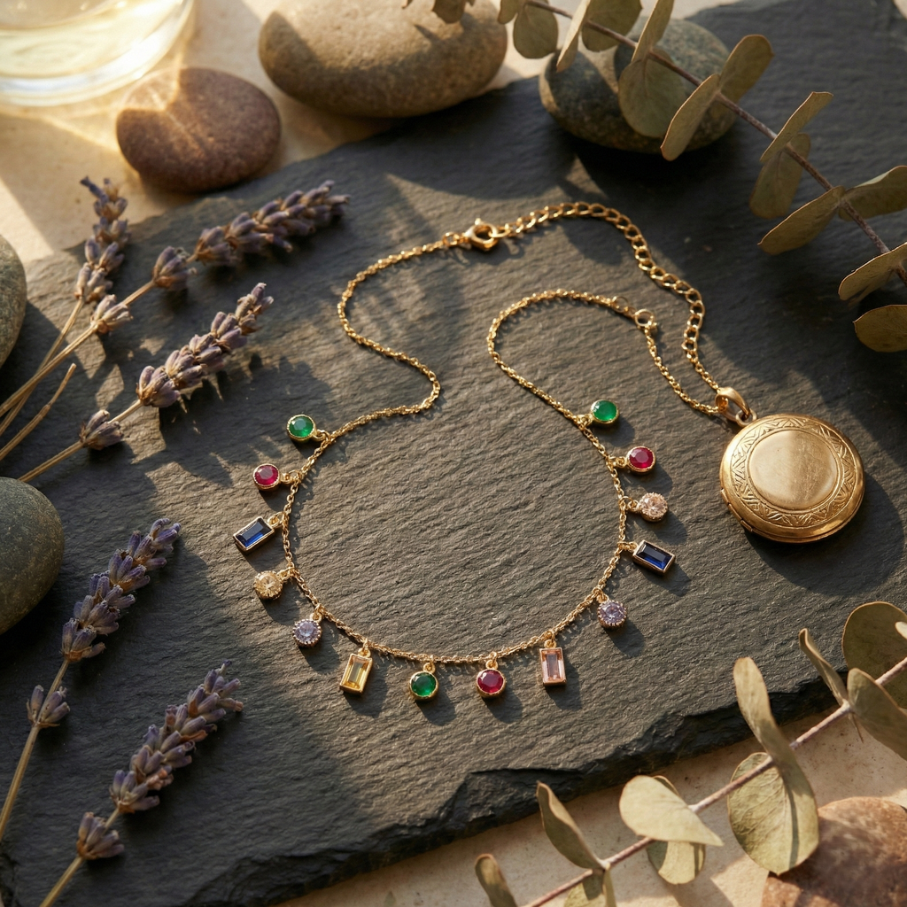 Spectrum Charm Necklace