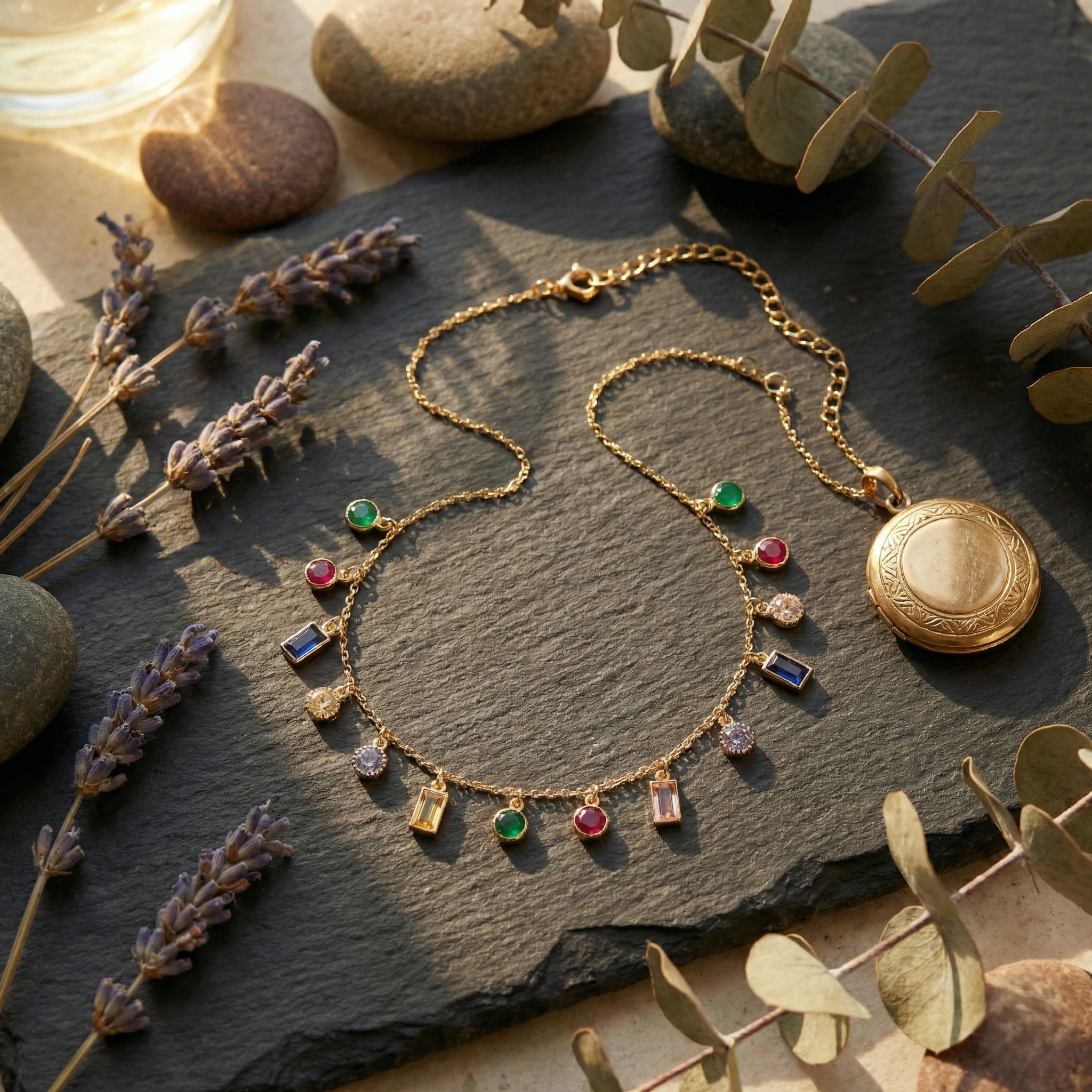 Spectrum Charm Necklace