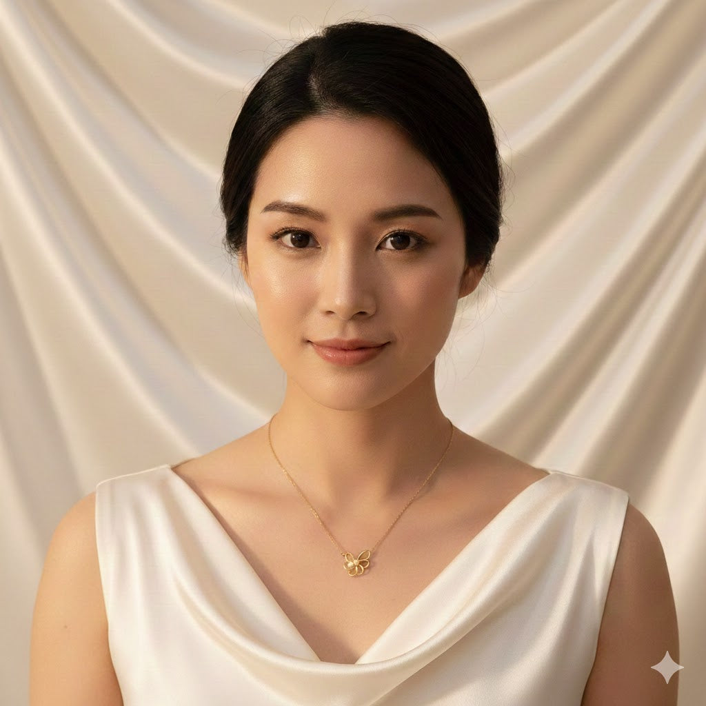 Pearl Butterfly Necklace