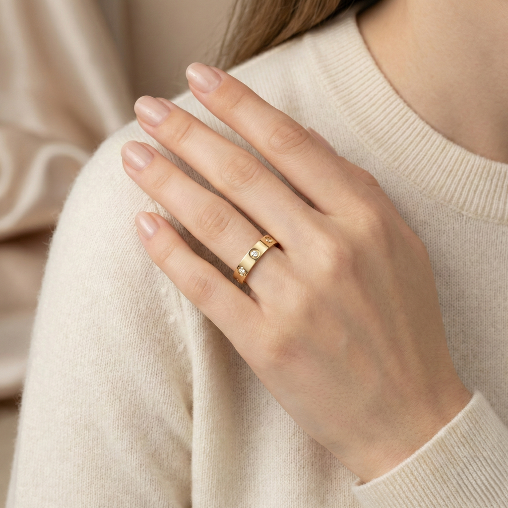 Classic Gold-Plated Wedding Band