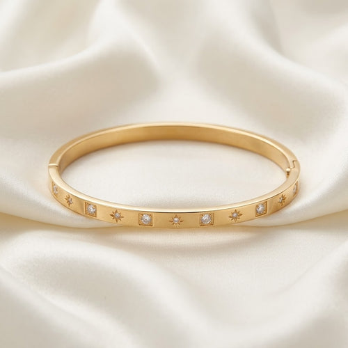 Celestial North Star Gold Bangle