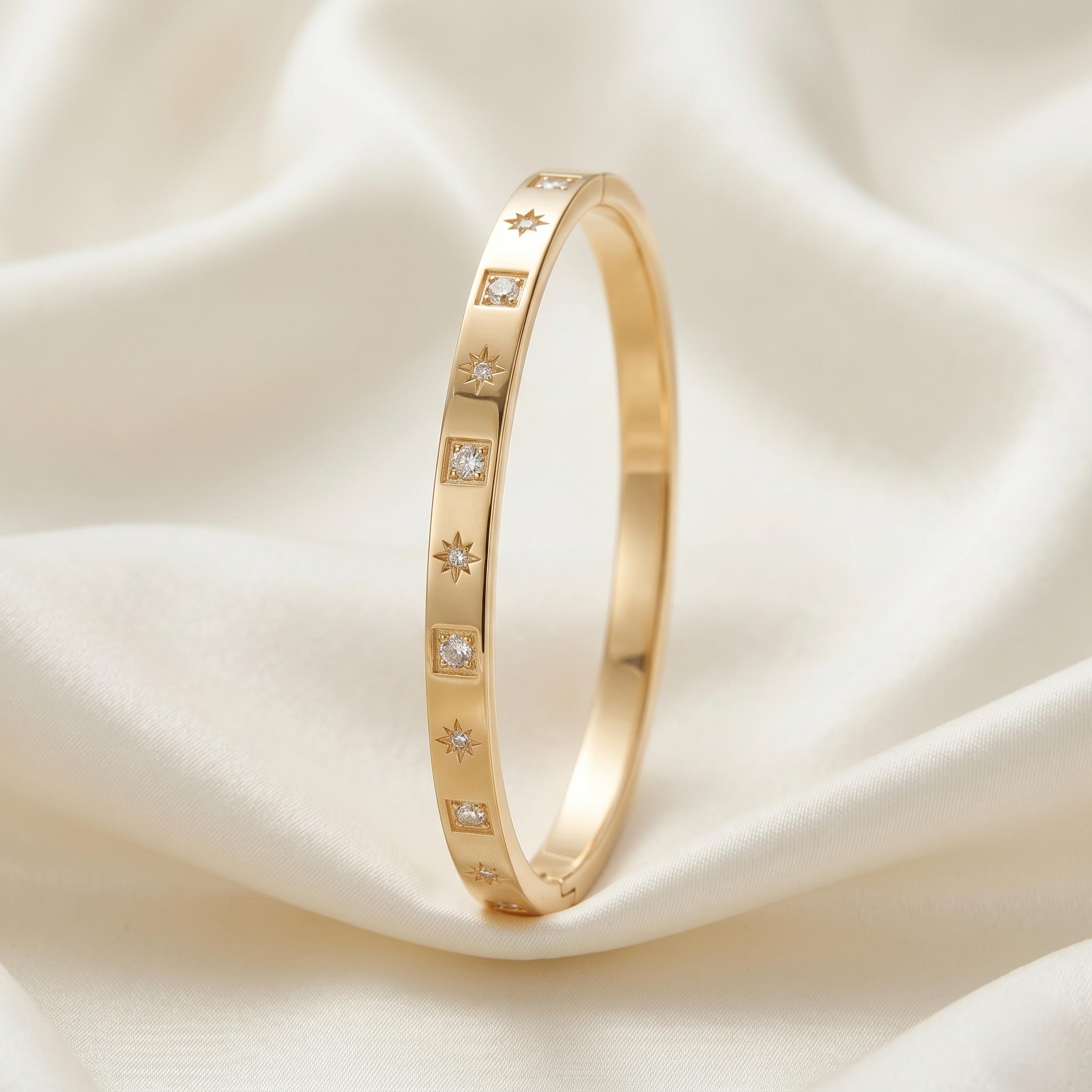 Celestial North Star Gold Bangle