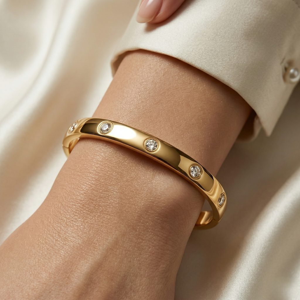 Gold Zirconia Bracelet