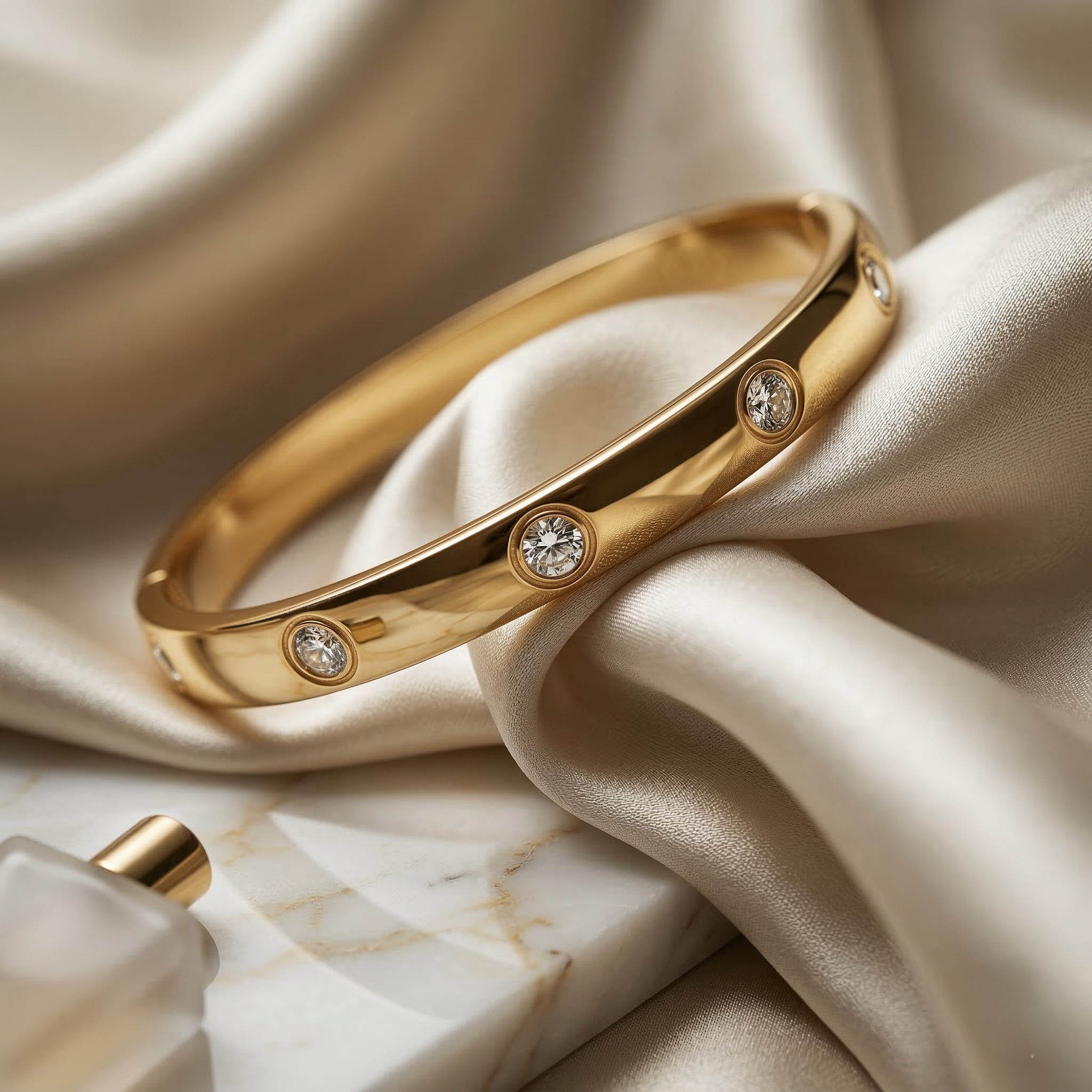 Gold Zirconia Bracelet