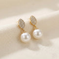 Shimmer Pearl Drop Earrings