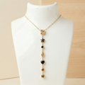 Multi-Charm Y-Drop Lariat Necklace