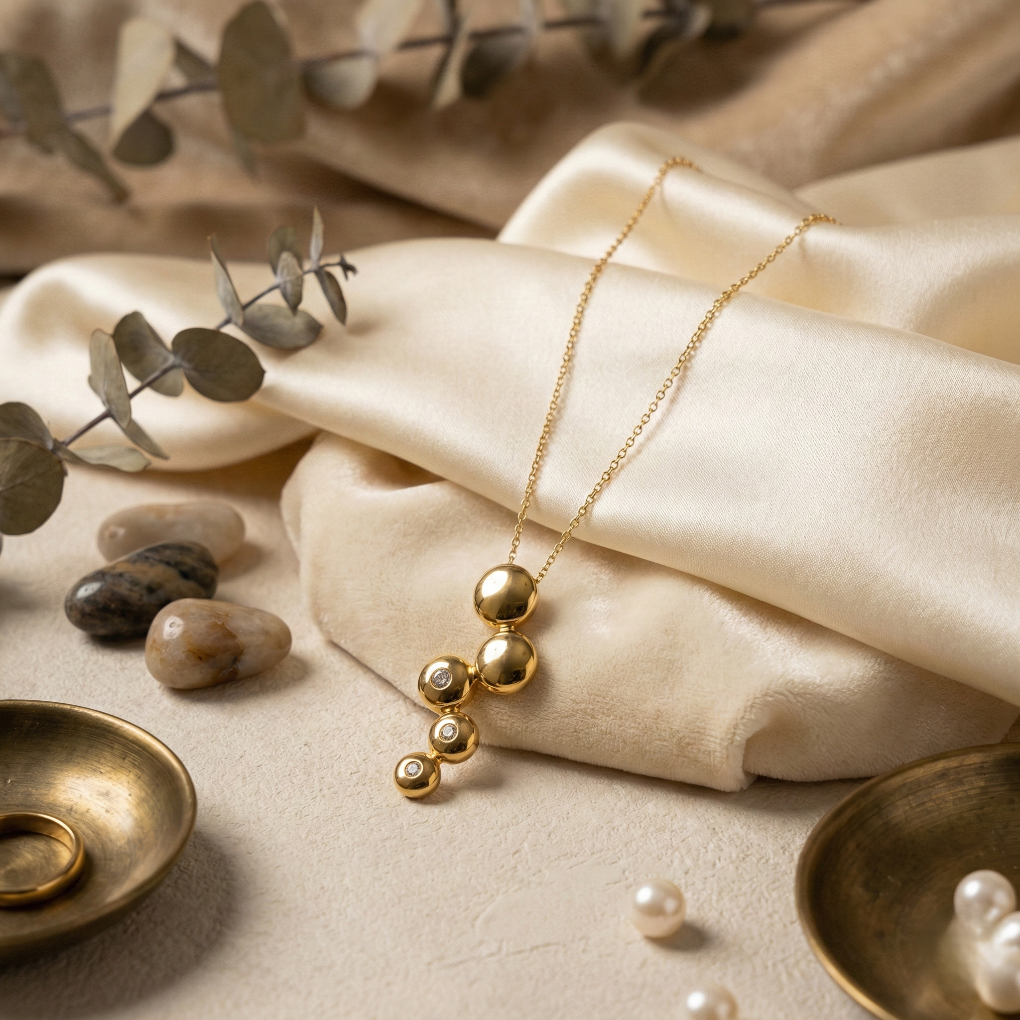 The Celestial Cascade Pendant Chain Necklace