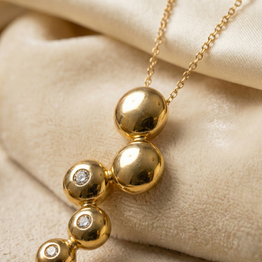 The Celestial Cascade Pendant Chain Necklace