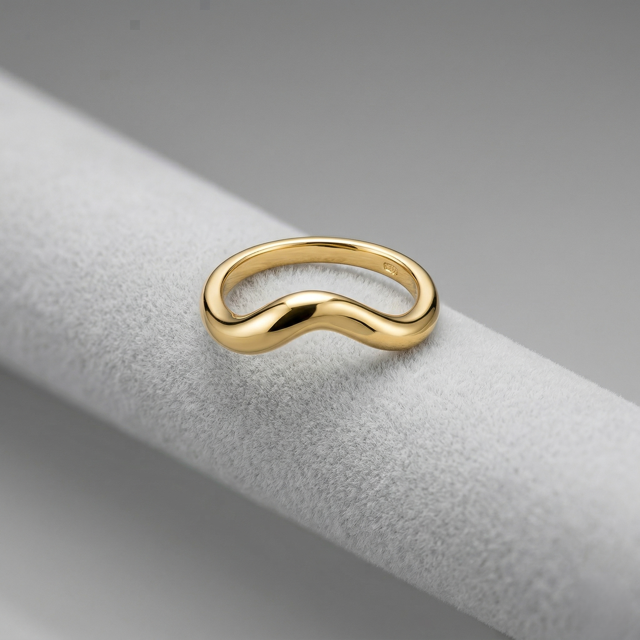 Gold Organic Wave Ring