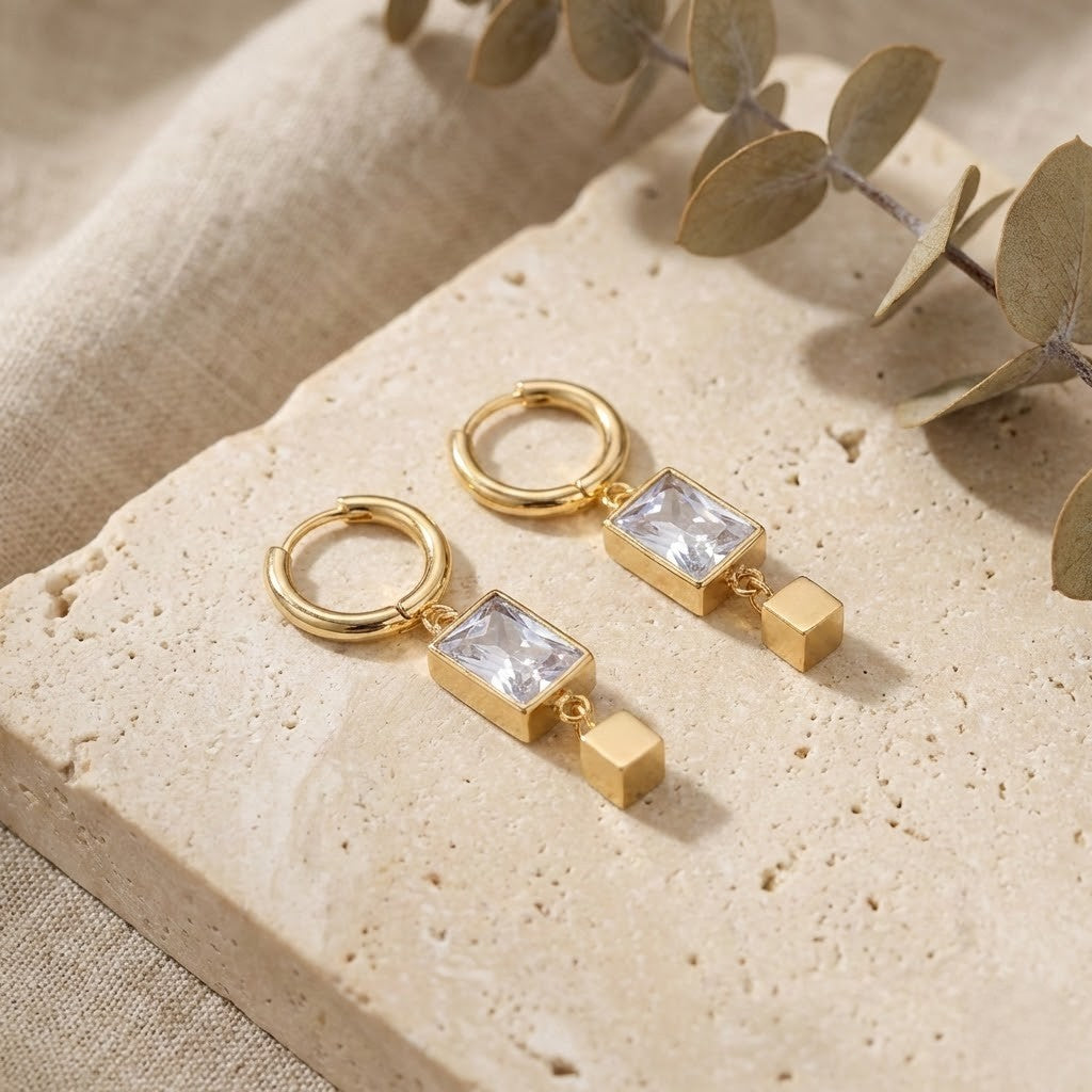 Geometric Crystal Drop Huggies